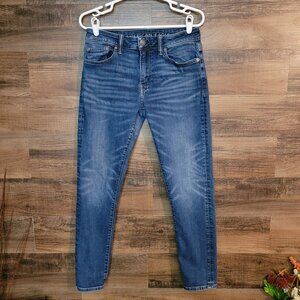 American Eagle Jeans Size 30x30 Measures 30x28 Air Flex + Athletic Skinny